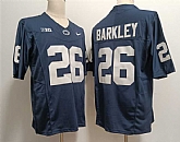 Men's Penn State Nittany Lions #26 Saquon Barkley Navy cStitched Jersey,baseball caps,new era cap wholesale,wholesale hats